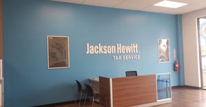 Jackson Hewitt Dimensional Letter Logo
