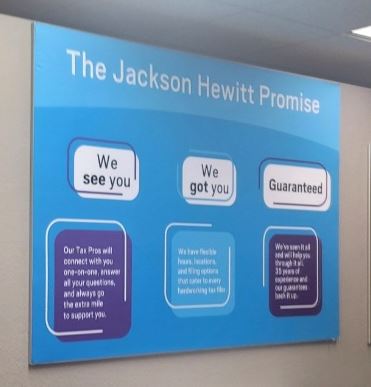 Packaged Set - 1 Fabric Promise Sign and 1 each. of all four Lifestyle Graphics /with Frames
